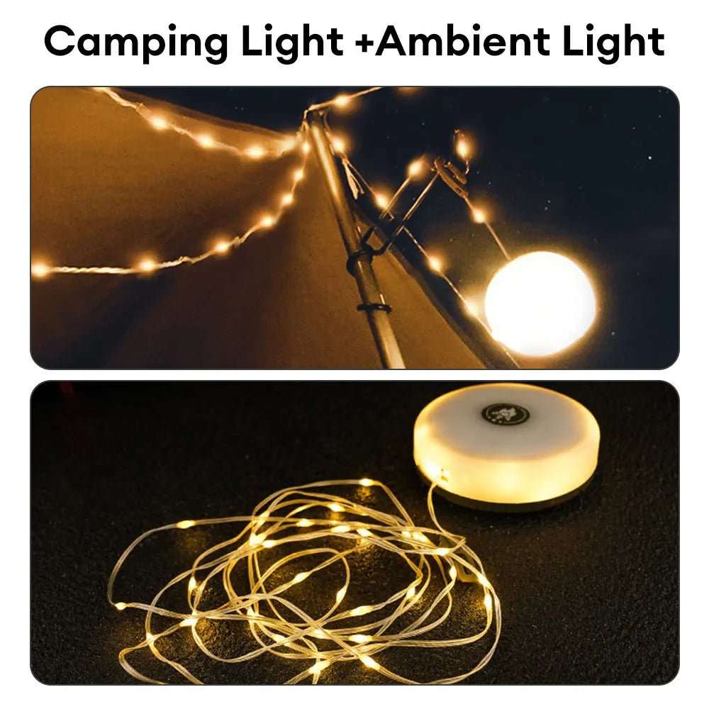 33Ft String Light with Camping Lantern 078 32 $ light Home decor Tac Treasure Shop Tac Treasure Shop