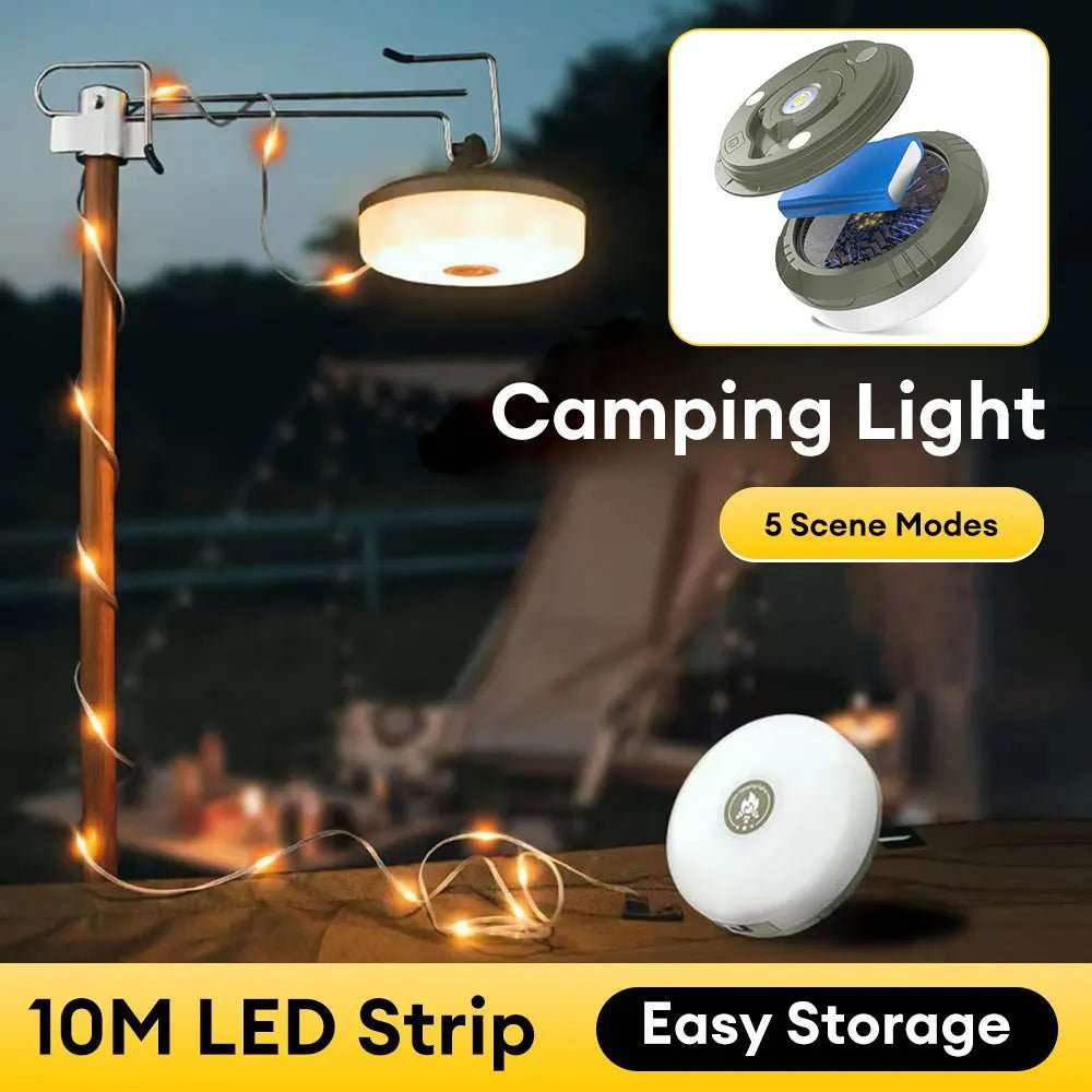 33Ft String Light with Camping Lantern 078 32 $ light Home decor Tac Treasure Shop Tac Treasure Shop