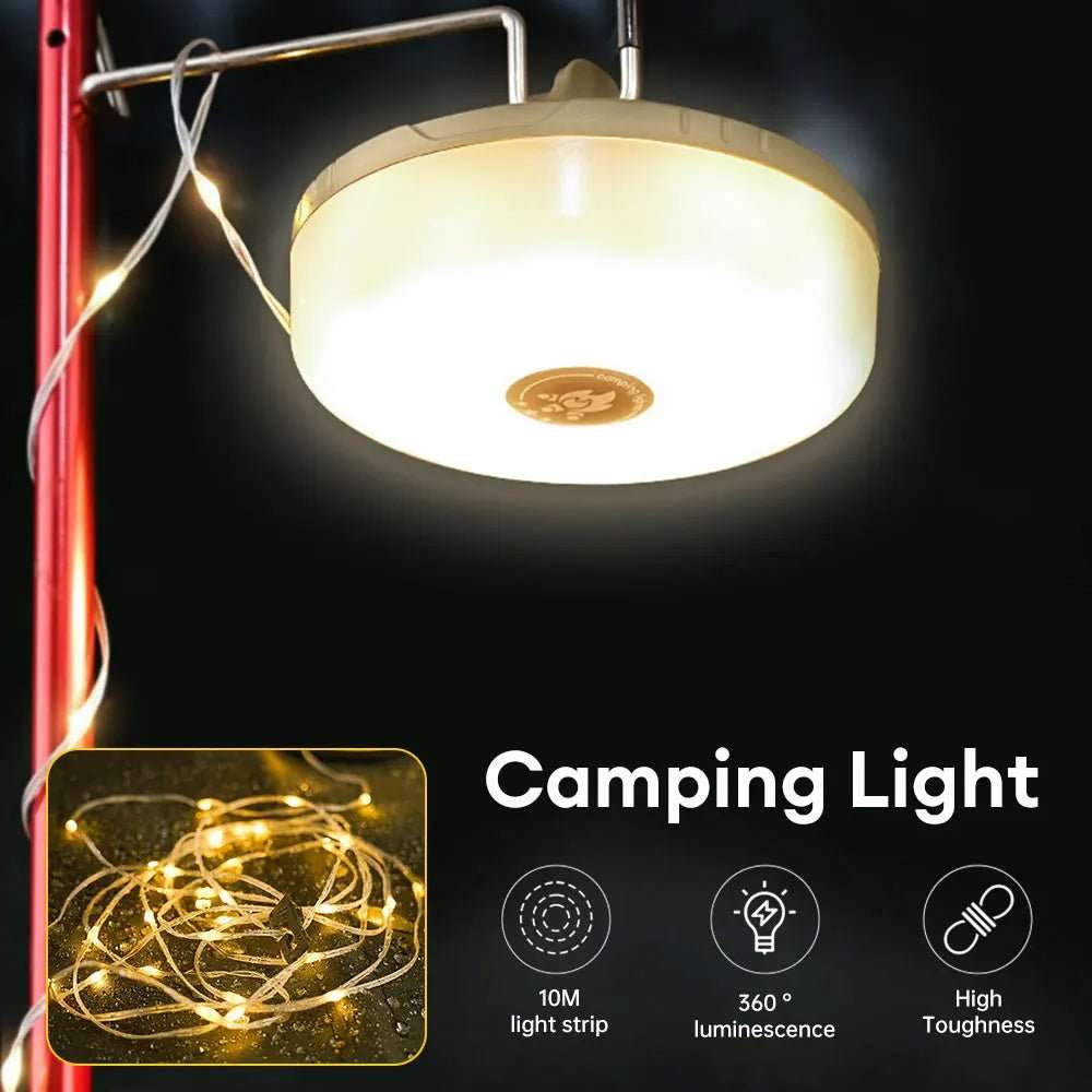 33Ft String Light with Camping Lantern 078 32 $ light Home decor Tac Treasure Shop Tac Treasure Shop