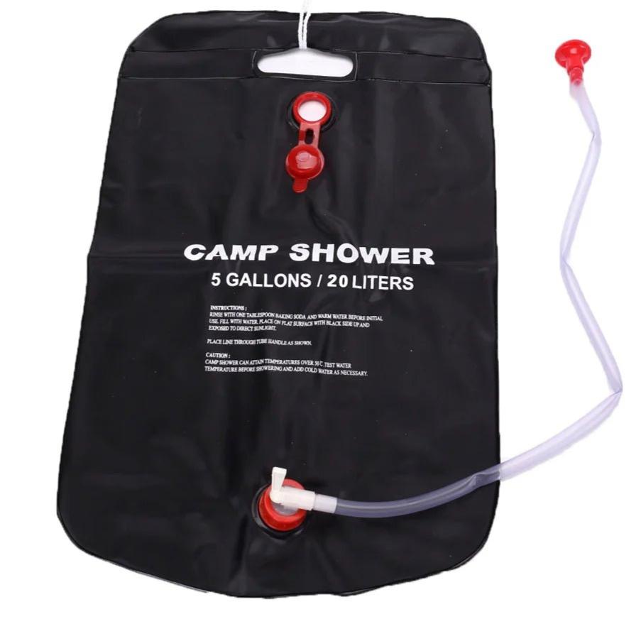 {{Camping Gear {{ Hiking Gear }} }} - {{Tac Treasure Shop }} {{ Camp Shower Bag}} {{ 5 gallon capacity }} {{ shower hose }}