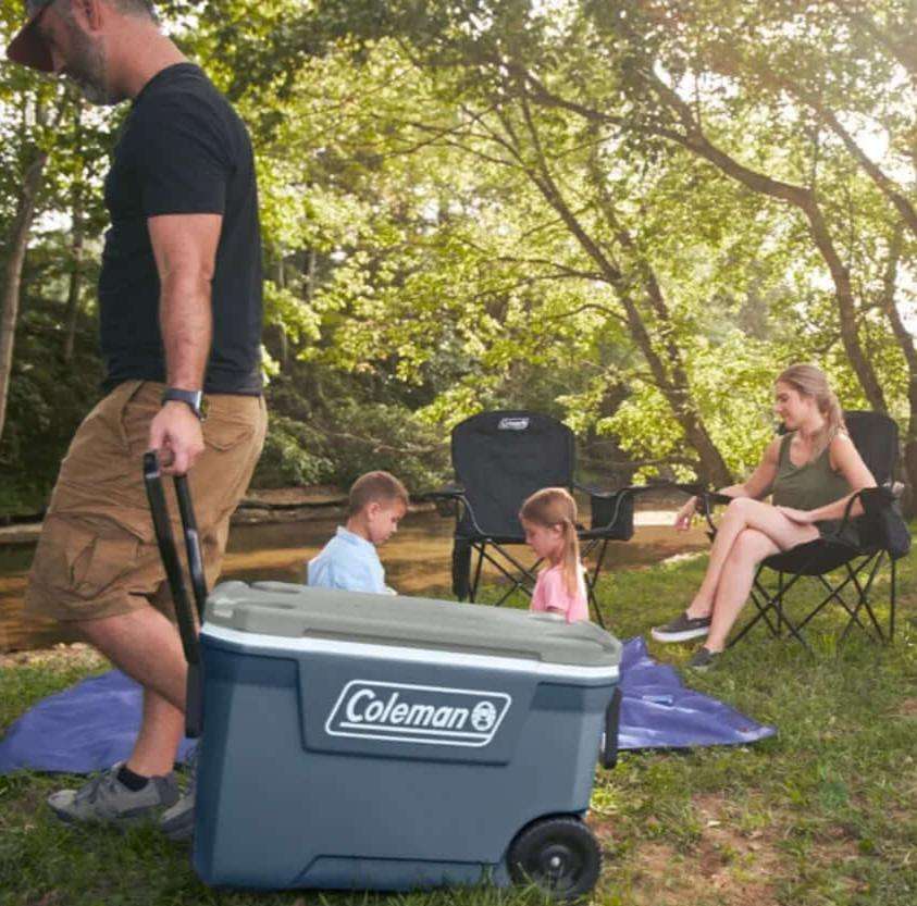 62QT Hard Chest Wheeled Cooler 047 109 $ Cooler Coleman Tac Treasure Shop Tac Treasure Shop