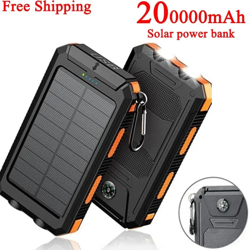 Solar Power Charger / Flashlight Combo