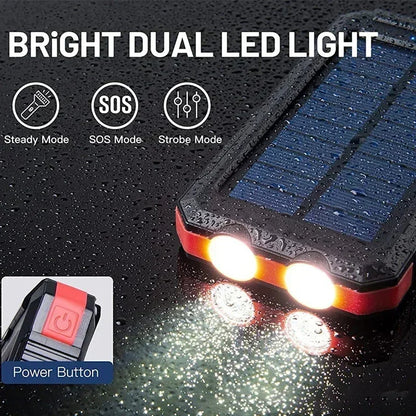 Solar Power Charger / Flashlight Combo