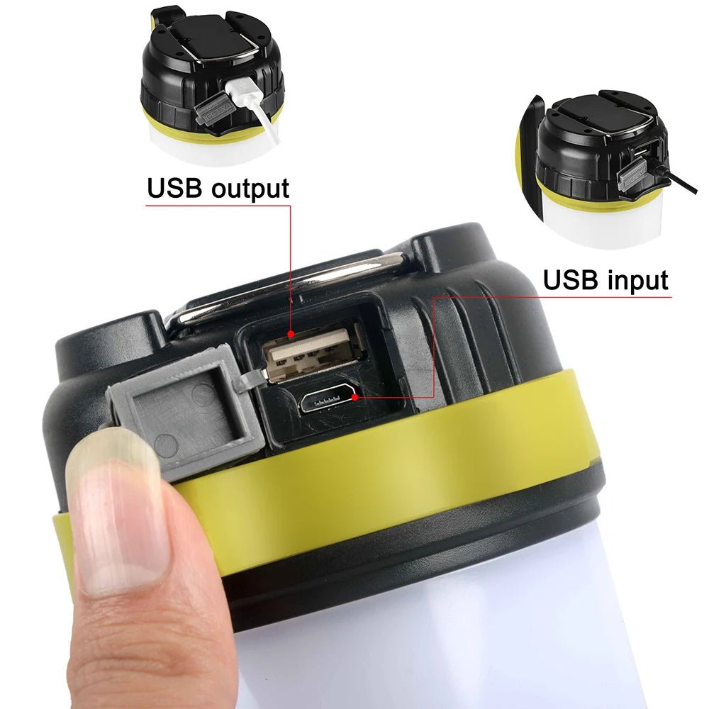 {{Camping Gear {{ Hiking Gear }} }} - {{Tac Treasure Shop }} {{ Rechargeable Flashlight }} {{ USB Charging ports }}